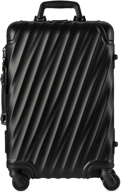 Tumi Black 19 Degree Aluminium International Carry-on Case In Matte Black