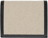 Thom Browne Folded Canvas Wallet In 001 Black