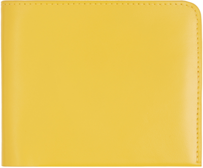 Dries Van Noten Yellow Leather Wallet In Yellow (202)