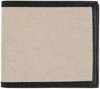 Thom Browne Bi-fold Canvas Wallet In 001 Black