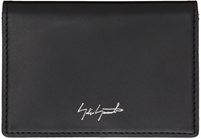 Yohji Yamamoto Black Discord Bifold Wallet In 1 Black