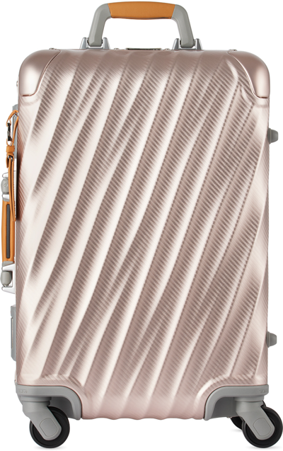Tumi Pink 19 Degree Aluminium International Carry-on Case In Texture Blush