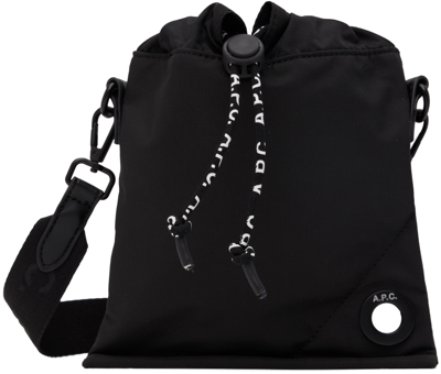 Apc Reset Neck Pouch Crossbody Bag In Black
