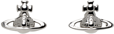 Vivienne Westwood Silver Lorelei Stud Earrings In P019 Platinum