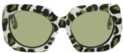 Marni Multicolor Jellyfish Lake Sunglasses In Tulliana Leopard