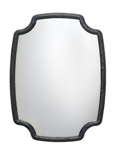 Jamie Young Co. Selene Resin Wall Mirror In Textured Black