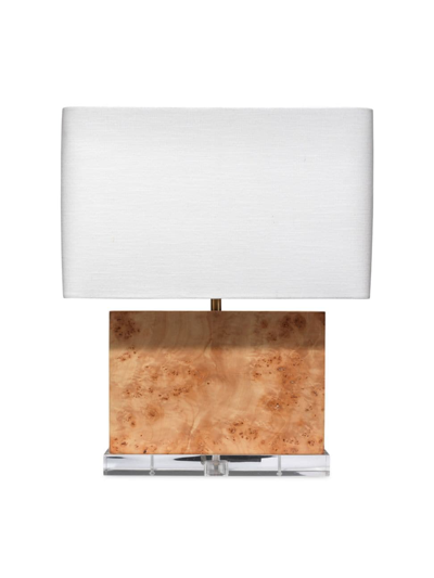 Jamie Young Co. Parallel Wood Table Lamp In Wood Cream