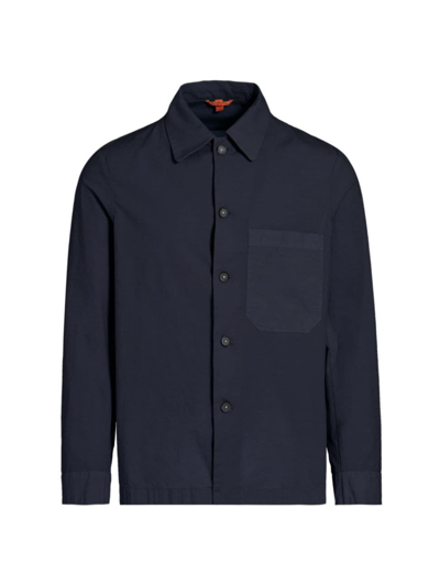 Barena Venezia Men's Cedrone Poplin Overshirt In Navy