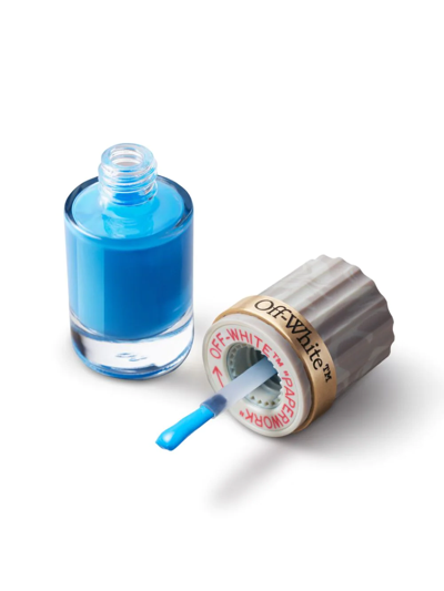 Off-white Colour Matter Digital Nail Polish In Blue