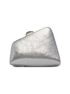 Attico Mini Clutch Midnight Silver In Metallic