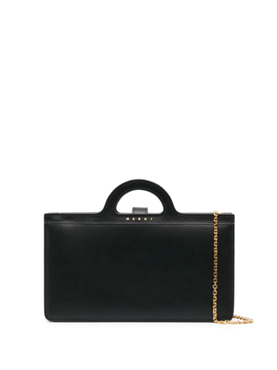 Marni Shoulder Bag With Chain In Black