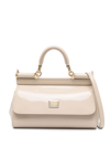 Dolce & Gabbana Small Sicily Top-handle Bag In Nude & Neutrals