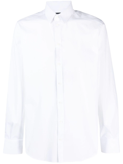 Dolce & Gabbana Long-sleeve Cotton Shirt In White