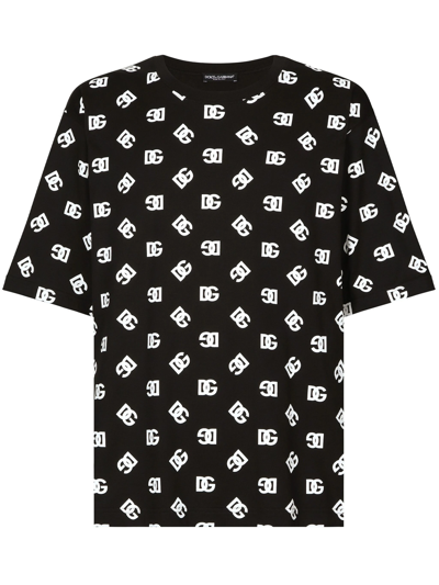 Dolce & Gabbana T-shirt With Print In Black