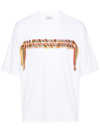 Lanvin Embroidered-logo Strap Detail T-shirt In White