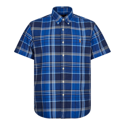 Polo Ralph Lauren Short Sleeve Check Shirt In Blue