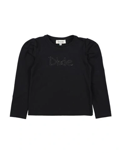 Dixie Babies'  Toddler Girl T-shirt Black Size 4 Cotton, Elastane