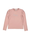 Dixie Babies'  Toddler Girl T-shirt Blush Size 6 Cotton, Elastane In Pink