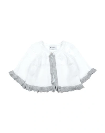 Dondup Babies'  Toddler Girl Cardigan White Size 4 Cotton, Acetate, Metallic Polyester, Polyamide