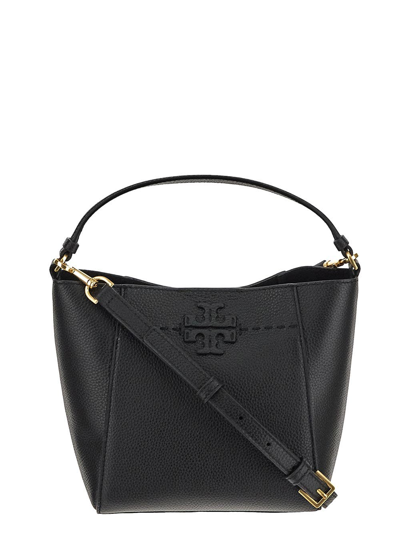 Tory Burch Mcgraw Shoulder Bag In Black