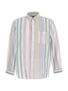 Apc A.p.c. Mateo Oversize Stripe Organic Cotton Button-down Shirt In Multicolor