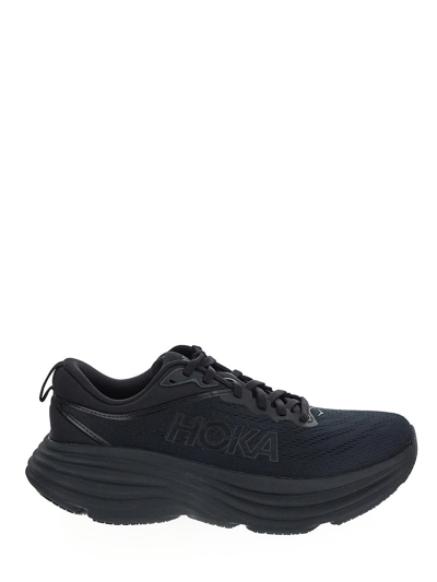 Hoka Bondi 8 Running Shoes In Black