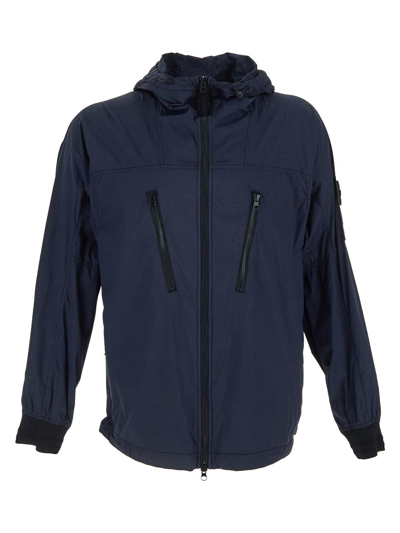 Stone Island Packable Jacket In Blue