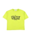 Gaelle Paris Babies' Gaëlle Paris Toddler Girl T-shirt Acid Green Size 6 Cotton, Elastane