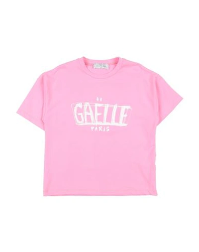 Gaelle Paris Babies' Gaëlle Paris Toddler Girl T-shirt Pink Size 6 Cotton, Elastane