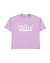 Gaelle Paris Babies' Gaëlle Paris Toddler Girl T-shirt Lilac Size 6 Cotton, Elastane In Purple