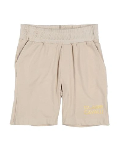 Cavalli Class Babies'  Toddler Boy Shorts & Bermuda Shorts Beige Size 6 Cotton, Elastane