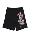 Dsquared2 Babies'  Toddler Boy Shorts & Bermuda Shorts Black Size 6 Cotton, Elastane, Polyester