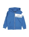 Cavalli Class Toddler Boy Sweatshirt Bright Blue Size 6 Cotton, Elastane In Blue