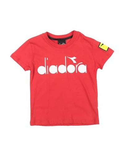 Diadora Babies'  Toddler Boy T-shirt Red Size 4 Cotton