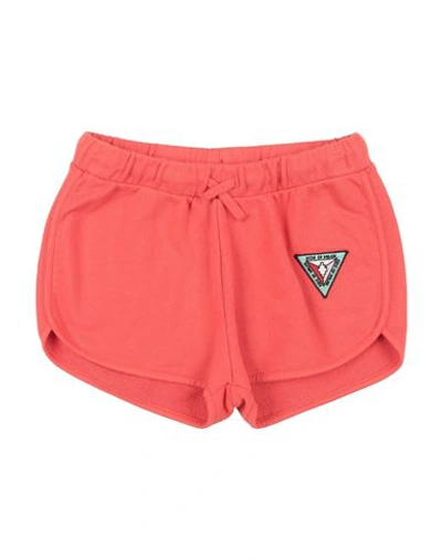 Marcelo Burlon County Of Milan Babies' Marcelo Burlon Toddler Girl Shorts & Bermuda Shorts Tomato Red Size 6 Cotton, Polyester