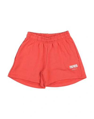 Vicolo Babies'  Toddler Girl Shorts & Bermuda Shorts Orange Size 6 Cotton, Elastane