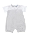 Simon Mignon Newborn Boy Baby Jumpsuits & Overalls Light Grey Size 1 Cotton, Elastane