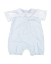 Simon Mignon Newborn Boy Baby Jumpsuits & Overalls Sky Blue Size 1 Cotton, Elastane