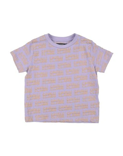 Cavalli Class Babies'  Toddler Boy T-shirt Lilac Size 6 Cotton, Elastane In Purple