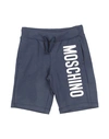Moschino Kid Babies'  Toddler Boy Shorts & Bermuda Shorts Midnight Blue Size 6 Cotton, Elastane