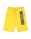 Moschino Kid Babies'  Toddler Boy Shorts & Bermuda Shorts Yellow Size 5 Cotton, Elastane