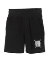 Cavalli Class Babies'  Toddler Boy Shorts & Bermuda Shorts Black Size 6 Cotton, Elastane