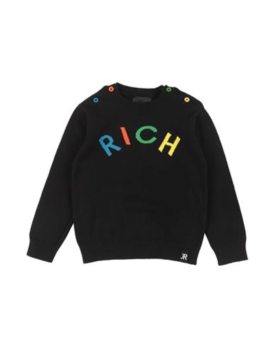 John Richmond Babies'  Newborn Boy Sweater Black Size 3 Cotton
