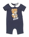 Moschino Baby Newborn Baby Jumpsuits Midnight Blue Size 1 Cotton, Elastane