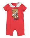 Moschino Baby Newborn Baby Jumpsuits & Overalls Red Size 3 Cotton, Elastane