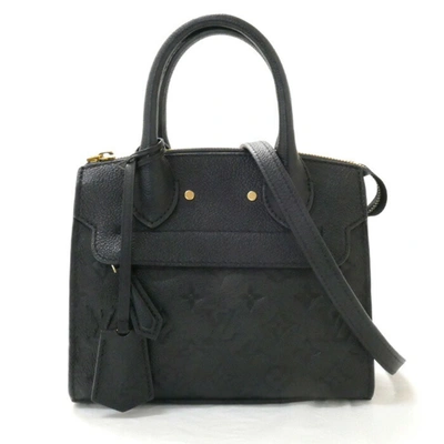 Pre-owned Louis Vuitton Mini Pont Neuf Leather Shopper Bag () In Black