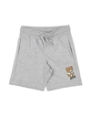 Moschino Kid Babies'  Toddler Boy Shorts & Bermuda Shorts Light Grey Size 6 Cotton, Elastane