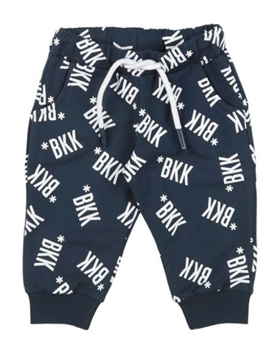 Bikkembergs Babies'  Newborn Boy Pants Navy Size 0 Cotton, Elastane In Navy Blue