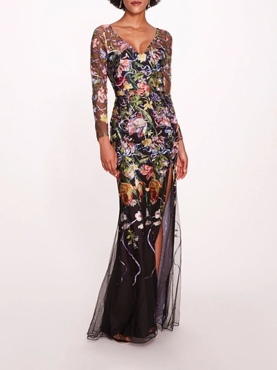 plunge long sleeve dress Lychee Deep Plunge Long Sleeve Dress