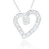 Diana M. 14kt White Gold Diamond Pendant 1.15ct Heart Shape In White